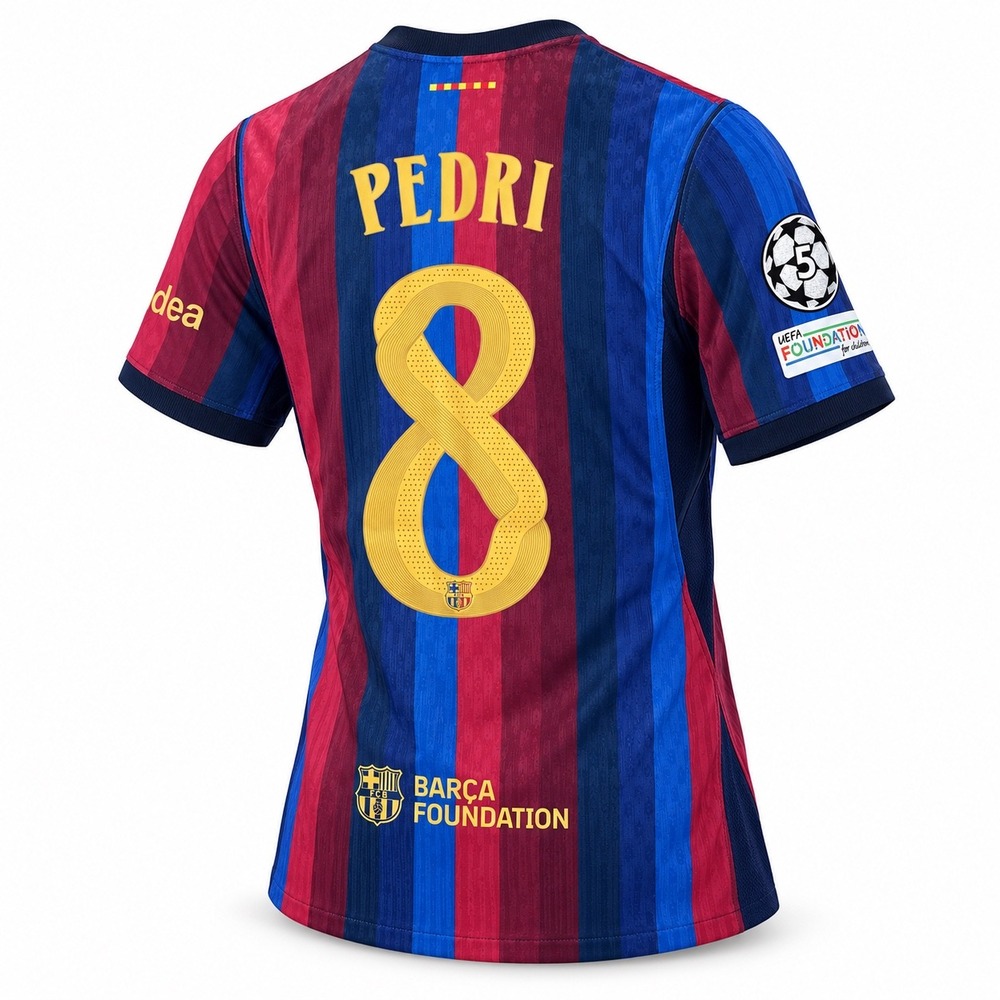 FC Barcelona 26/27  Home Jersey PEDRI 8 - XL (Fits Small)